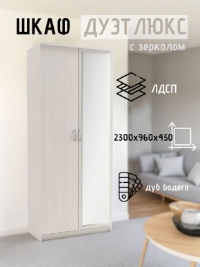 Шкаф 2-х створчатый Дуэт Люкс с зеркалом в Кунгуре - kungur.mebel24.online | фото 5