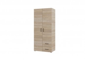 Шкаф 2-х створчатый с ящиками VICTOR (Сонома) в Кунгуре - kungur.mebel24.online | фото