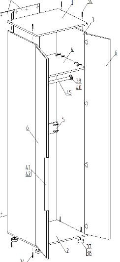 Шкаф 2-ств. для одежды "Лео" в Кунгуре - kungur.mebel24.online | фото 2