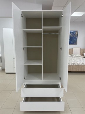 Шкаф 2-ств. с 2 ящиками "Бьянко" в Кунгуре - kungur.mebel24.online | фото 2