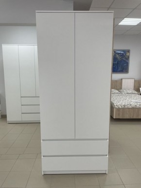Шкаф 2-ств. с 2 ящиками "Бьянко" в Кунгуре - kungur.mebel24.online | фото 3