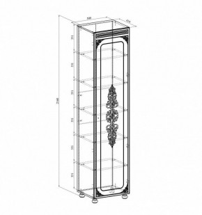 Шкаф для белья Ассоль плюс АС-531К в Кунгуре - kungur.mebel24.online | фото 2