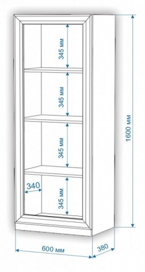 Шкаф для белья Нобиле ВтН-ФГД в Кунгуре - kungur.mebel24.online | фото 2