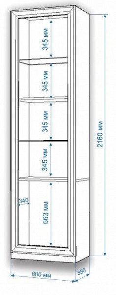 Шкаф для белья Нобиле ВтВ-ФГД-ФГК в Кунгуре - kungur.mebel24.online | фото 3