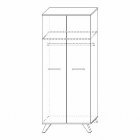 Шкаф для одежды 800 Вега Скандинавия в Кунгуре - kungur.mebel24.online | фото 8