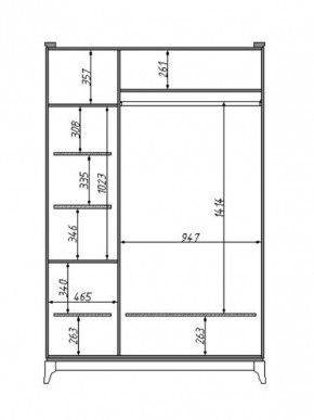 Шкаф для одежды Сабрина (ММ-302-01/03) с зеркалом в Кунгуре - kungur.mebel24.online | фото