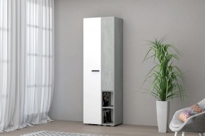 Шкаф Эльза (Бетонный Камень/Белый) в Кунгуре - kungur.mebel24.online | фото 1