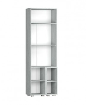 Шкаф Эльза (Бетонный Камень/Белый) в Кунгуре - kungur.mebel24.online | фото 3