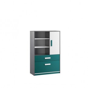 Шкаф книжный Кэнди КШ-2 Океан в Кунгуре - kungur.mebel24.online | фото