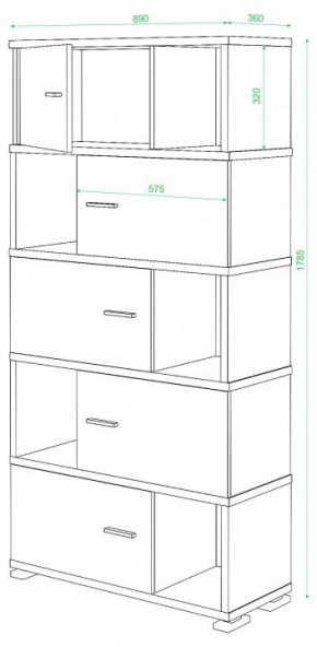 Шкаф комбинированный Домино СБ-30/5 в Кунгуре - kungur.mebel24.online | фото 3