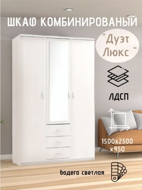 Шкаф комбинированный Дуэт Люкс с зеркалом в Кунгуре - kungur.mebel24.online | фото 7