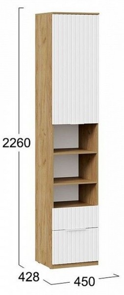 Шкаф комбинированный Хилтон Исп. 2 в Кунгуре - kungur.mebel24.online | фото 8
