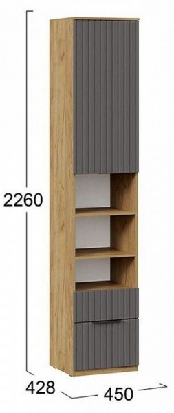 Шкаф комбинированный Хилтон Исп. 2 в Кунгуре - kungur.mebel24.online | фото 8