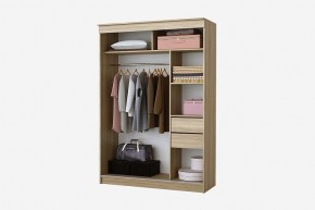 Шкаф-купе Бабочка 1.5 серия Альянс (дуб сонома) в Кунгуре - kungur.mebel24.online | фото 2