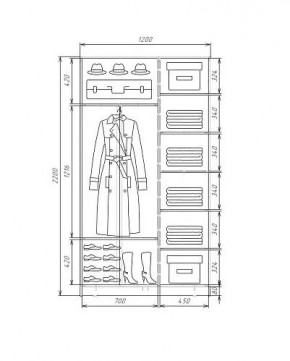 Шкаф-купе ХИТ 22-4-12-22 (420) в Кунгуре - kungur.mebel24.online | фото 5