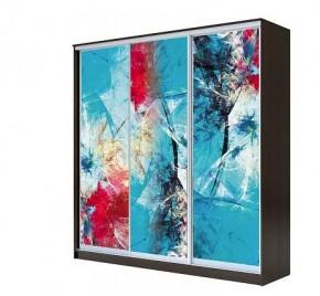 Шкаф-купе ХИТ 22-4-20-777 АБСТРАКЦИЯ №3 в Кунгуре - kungur.mebel24.online | фото
