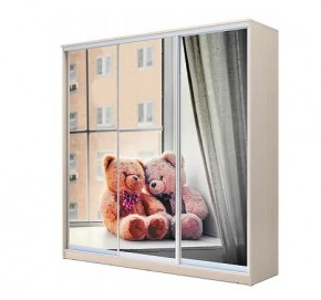 Шкаф-купе ХИТ 22-4-20-777 МИШКИ НА ОКНЕ в Кунгуре - kungur.mebel24.online | фото