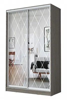 Шкаф-купе ХИТ 24-15-66 РОМБ БОЛЬШОЙ в Кунгуре - kungur.mebel24.online | фото