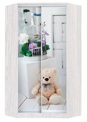 Шкаф-купе ХИТ-У-L-24-64-77 МИШКА В ИНТЕРЬЕРЕ в Кунгуре - kungur.mebel24.online | фото