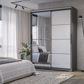 Шкаф-купе Крафт-6 1.6 м ШКК-06 (графит) в Кунгуре - kungur.mebel24.online | фото 1