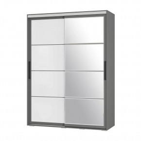 Шкаф-купе Крафт-6 1.6 м ШКК-06 (графит) в Кунгуре - kungur.mebel24.online | фото 3
