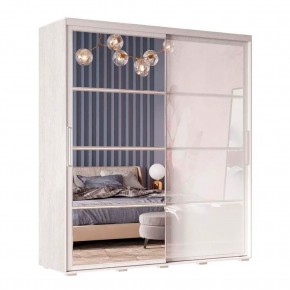 Шкаф-купе Крафт-6 1.6 м ШКК-06 (ясень белый) в Кунгуре - kungur.mebel24.online | фото 3