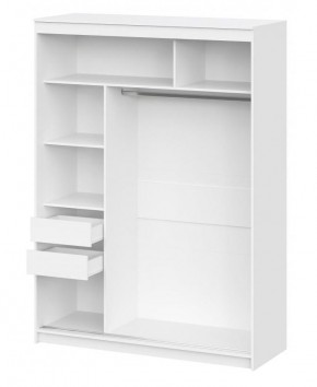 Шкаф-купе ШКП 3 (1600) серия 2 (белый текстурный) в Кунгуре - kungur.mebel24.online | фото 2