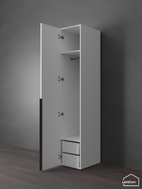 Шкаф Linnea MHR-1-3 2050х400х510 (Белый-М 11.1.1) в Кунгуре - kungur.mebel24.online | фото 5