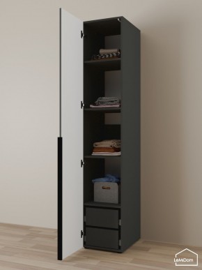Шкаф Linnea MHR-1-4 2050х400х510 (Графит-М 11.1.25) в Кунгуре - kungur.mebel24.online | фото 5