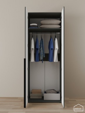 Шкаф Linnea MHR-2 2050х800х510 (Графит-М 11.1.25) в Кунгуре - kungur.mebel24.online | фото 4