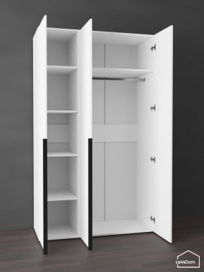 Шкаф Linnea MHR-3-1 2050х1200х510 (Белый-М 11.1.1) в Кунгуре - kungur.mebel24.online | фото 4