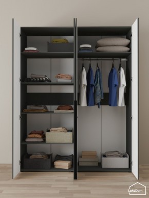 Шкаф Linnea MHR-4-1 2050х1600х510 (Графит-М 11.1.25) в Кунгуре - kungur.mebel24.online | фото 4