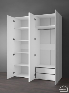 Шкаф Linnea MHR-4PO-2 2050х1600х510 (Белый-М 11.1.2) в Кунгуре - kungur.mebel24.online | фото 5