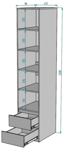 Шкаф Мальта H168 в Кунгуре - kungur.mebel24.online | фото 2