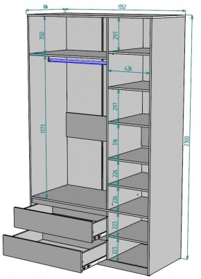 Шкаф Мальта H217 в Кунгуре - kungur.mebel24.online | фото 2