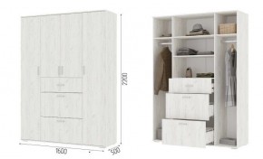 Шкаф Нельсон ШК03 Дуб крафт белый в Кунгуре - kungur.mebel24.online | фото 2