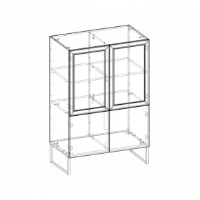 Шкаф низкий (2 стеклодвери) Марсель в Кунгуре - kungur.mebel24.online | фото 8
