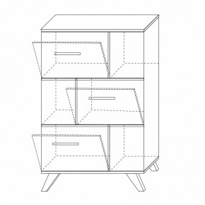 Шкаф низкий с нишами Вега Скандинавия в Кунгуре - kungur.mebel24.online | фото 8