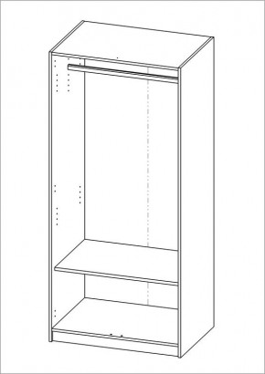 Шкаф ОРИОН двухдверный, цвет Дуб Сонома в Кунгуре - kungur.mebel24.online | фото 2