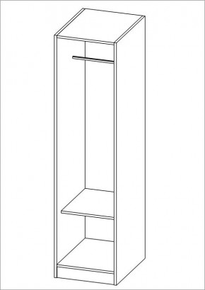 Шкаф ОРИОН однодверный, цвет белый в Кунгуре - kungur.mebel24.online | фото 2