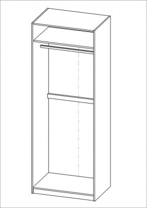 Шкаф ПЕГАС двухдверный, цвет Дуб Сонома в Кунгуре - kungur.mebel24.online | фото 3