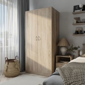 Шкаф ПЕГАС двухдверный, цвет Дуб Сонома в Кунгуре - kungur.mebel24.online | фото 4