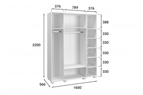 Шкаф платяной Монблан МБ-25К в Кунгуре - kungur.mebel24.online | фото 3