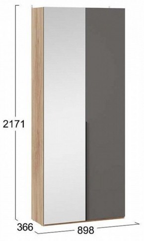 Шкаф платяной Порто СМ-393.07.225 в Кунгуре - kungur.mebel24.online | фото 3