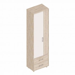ГРАФ Шкаф 2-х створчатый с 2 ящиками (перламутр) в Кунгуре - kungur.mebel24.online | фото
