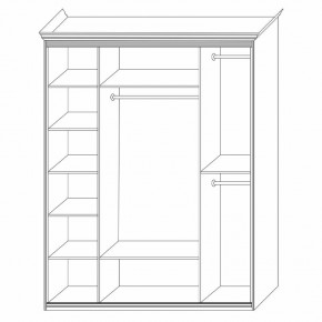 Шкаф распашной четырехдверный с зеркалами Неаполь в Кунгуре - kungur.mebel24.online | фото 4