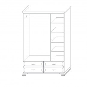 Шкаф распашной трехдверный Сиена в Кунгуре - kungur.mebel24.online | фото 10