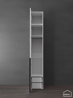 Шкаф с антресолью Linnea MHR-1A-3 2450х400х510 (Белый-М 11.1.1) в Кунгуре - kungur.mebel24.online | фото 5