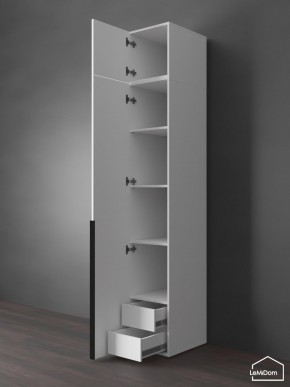 Шкаф с антресолью Linnea MHR-1A-4 2450х400х510 (Белый-М 11.1.2) в Кунгуре - kungur.mebel24.online | фото 5