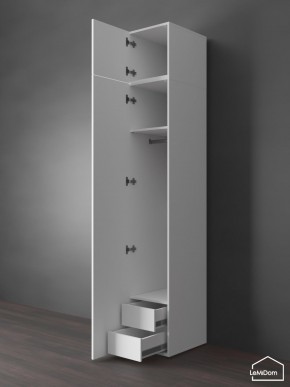 Шкаф с антресолью Linnea MHR-1POA-3 2450х400х510 (Белый-М 11.1.1) в Кунгуре - kungur.mebel24.online | фото 6